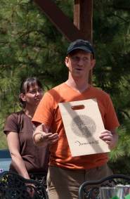 Patrick explaining labryinth